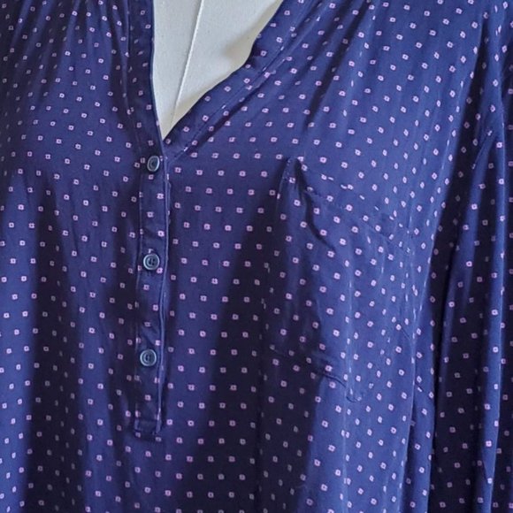 Long Sleeve GAP Factory XL Printed Blouse - Picture 2 of 8